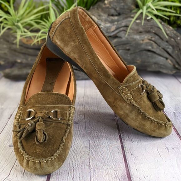 Vaneli Suede Moc Driving Loafers - Picture 1 of 9